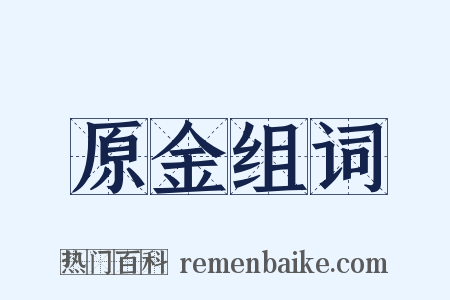 原金组词是什么意思的图片